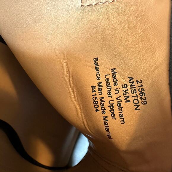 Franco Fortini | Size 9.5 Aniston Leather Peep Toe Block Heel Buckle Strap - Picture 11 of 11